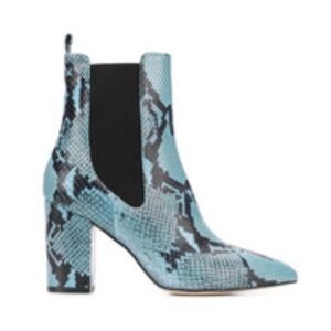 Paris Texas Turquoise Python Heeled Boots